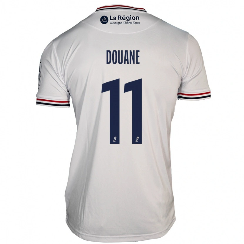 Danxen Niño Camiseta Maïdine Douane #11 Blanco 2ª Equipación 2024/25 La Camisa