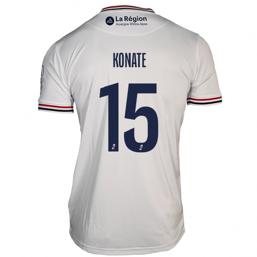 Danxen Niño Camiseta Cheick Oumar Konaté #15 Blanco 2ª Equipación 2024/25 La Camisa