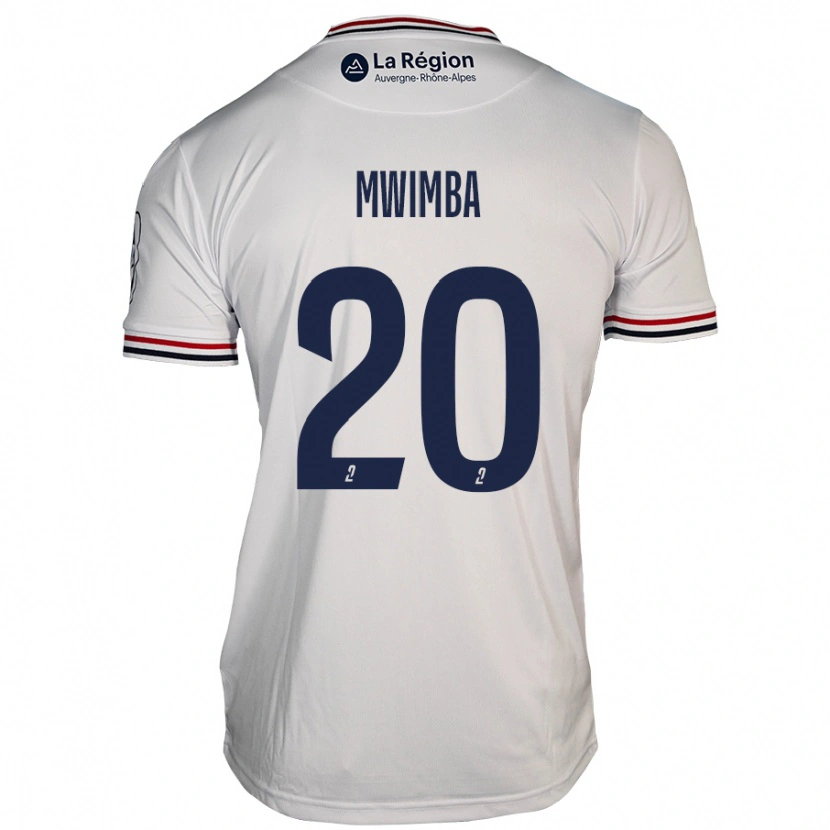 Danxen Niño Camiseta Josué Mwimba Isala #20 Blanco 2ª Equipación 2024/25 La Camisa