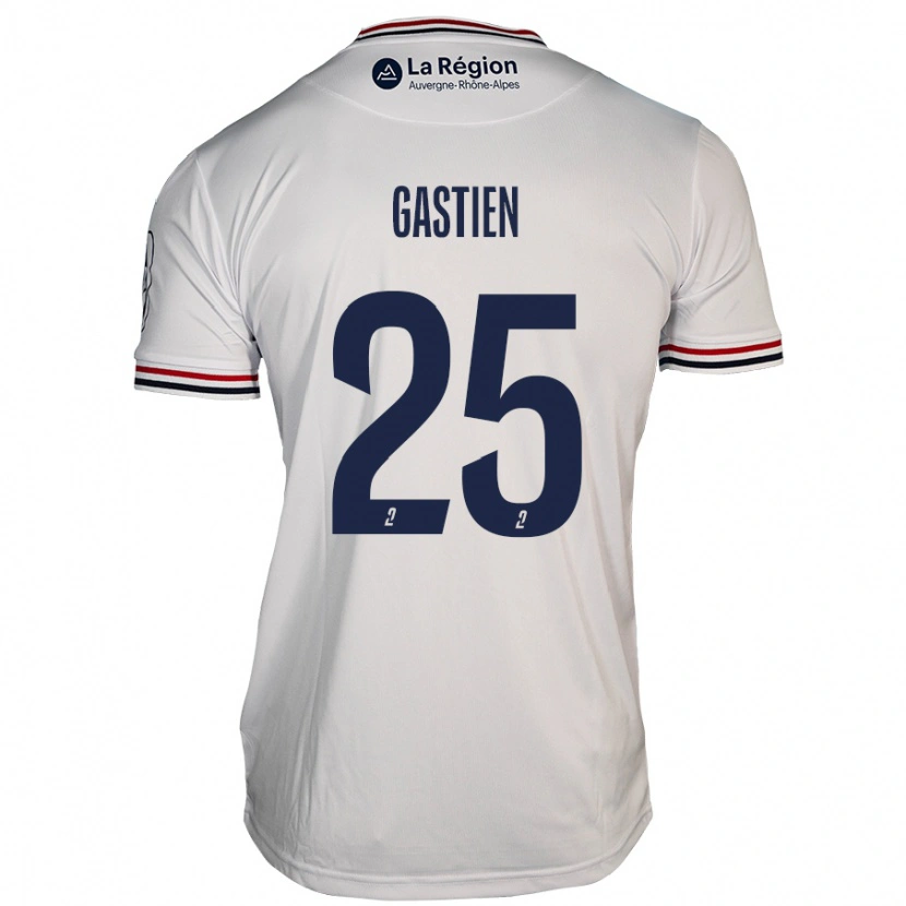 Danxen Niño Camiseta Johan Gastien #25 Blanco 2ª Equipación 2024/25 La Camisa