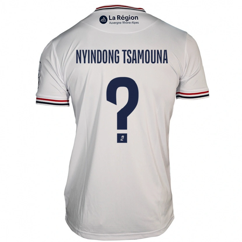 Danxen Niño Camiseta Jean Nyindong Tsamouna #0 Blanco 2ª Equipación 2024/25 La Camisa