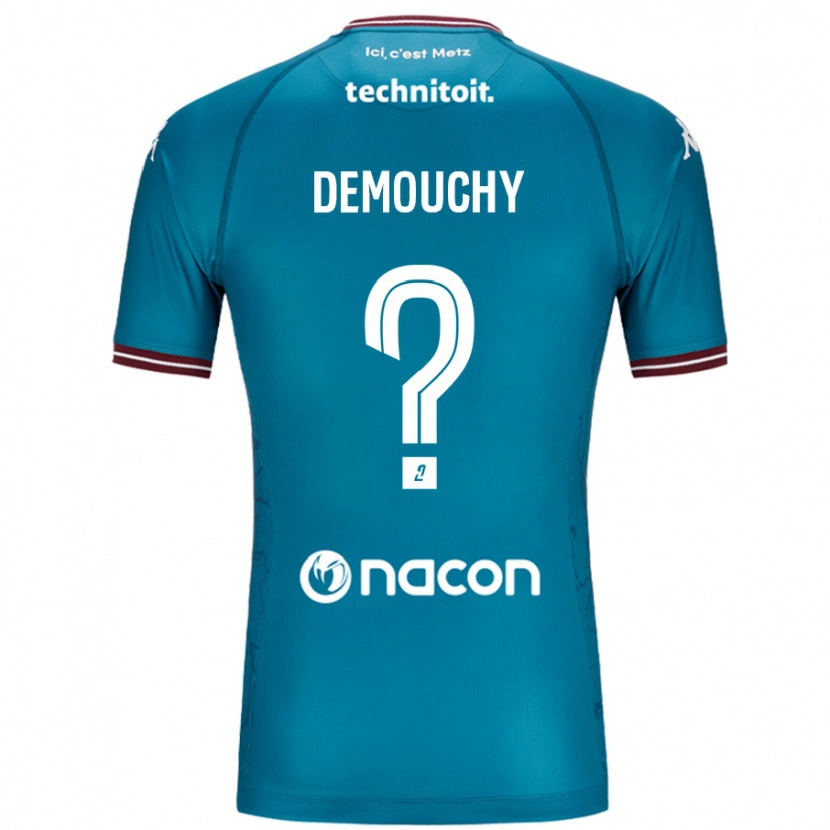 Danxen Niño Camiseta Albin Demouchy #0 Azul Petróleo 2ª Equipación 2024/25 La Camisa