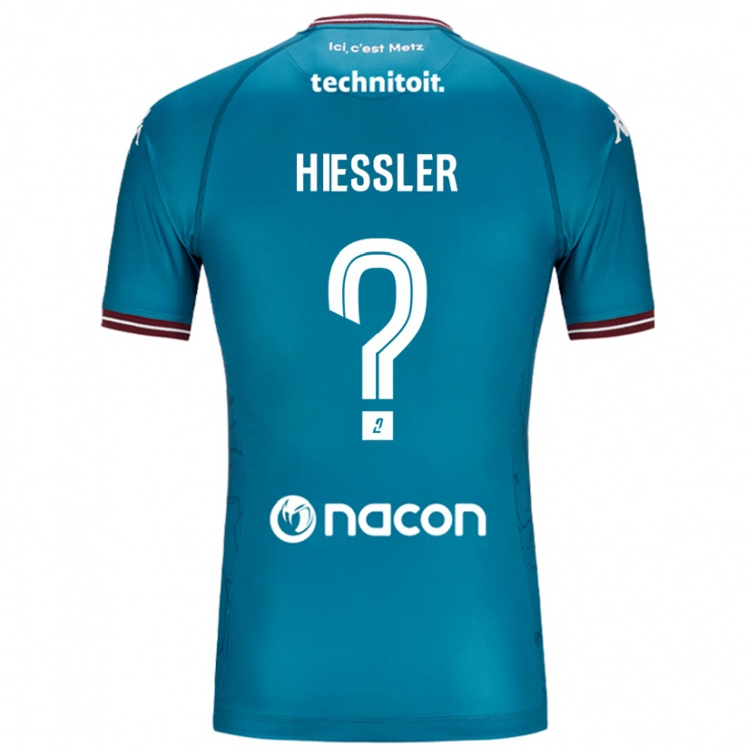 Danxen Niño Camiseta Morgan Hiessler #0 Azul Petróleo 2ª Equipación 2024/25 La Camisa