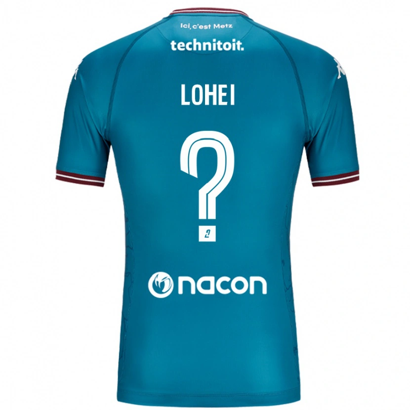 Danxen Niño Camiseta Fabio Lohei #0 Azul Petróleo 2ª Equipación 2024/25 La Camisa