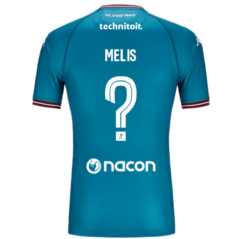 Danxen Niño Camiseta Antonin Melis #0 Azul Petróleo 2ª Equipación 2024/25 La Camisa