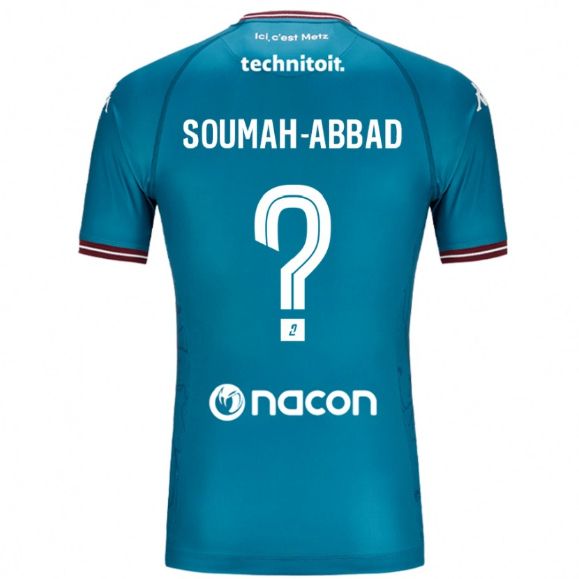 Danxen Niño Camiseta Édouard Soumah-Abbad #0 Azul Petróleo 2ª Equipación 2024/25 La Camisa