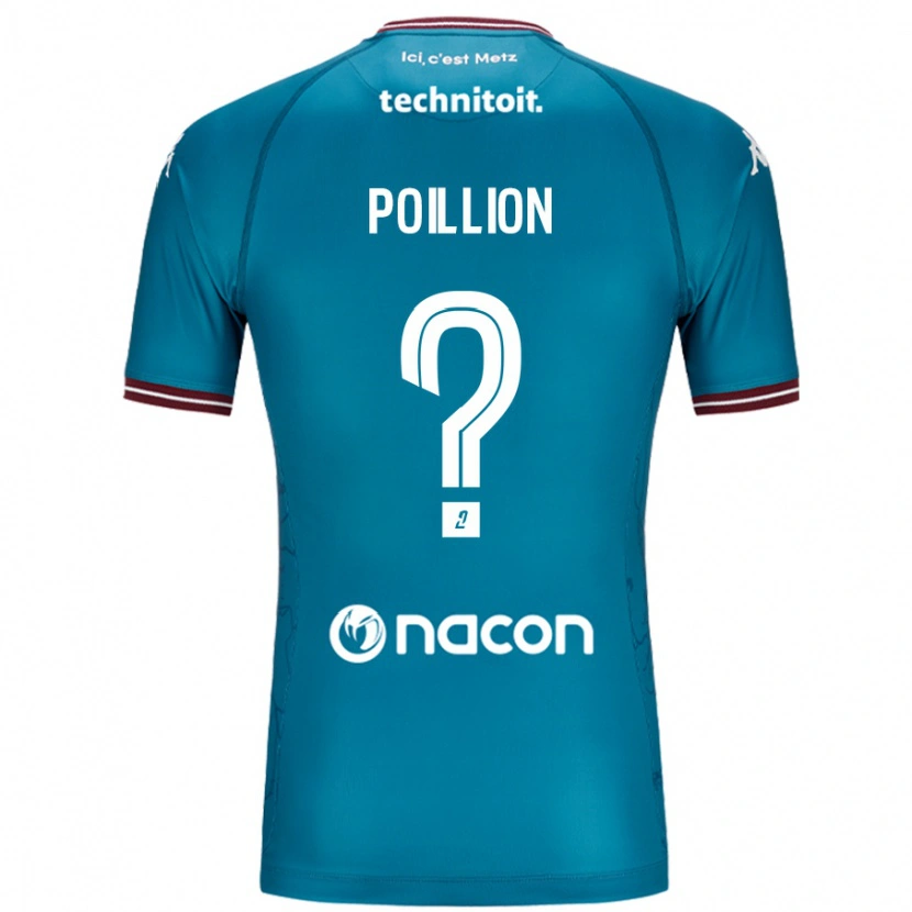 Danxen Niño Camiseta Noé Poillion #0 Azul Petróleo 2ª Equipación 2024/25 La Camisa