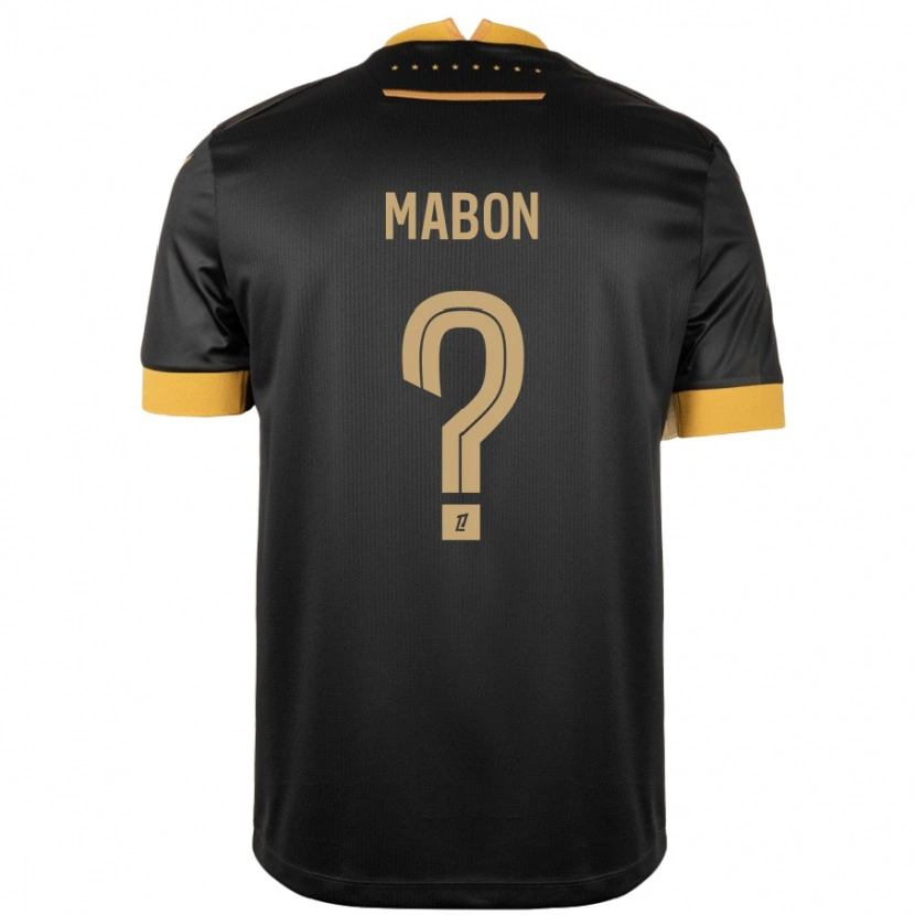 Danxen Niño Camiseta Tom Mabon #0 Negro Marrón 2ª Equipación 2024/25 La Camisa