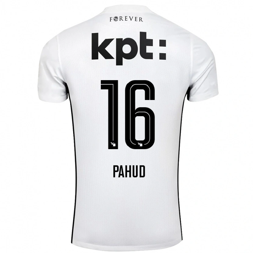 Danxen Niño Camiseta Ciril Pahud #16 Blanco Negro 2ª Equipación 2024/25 La Camisa