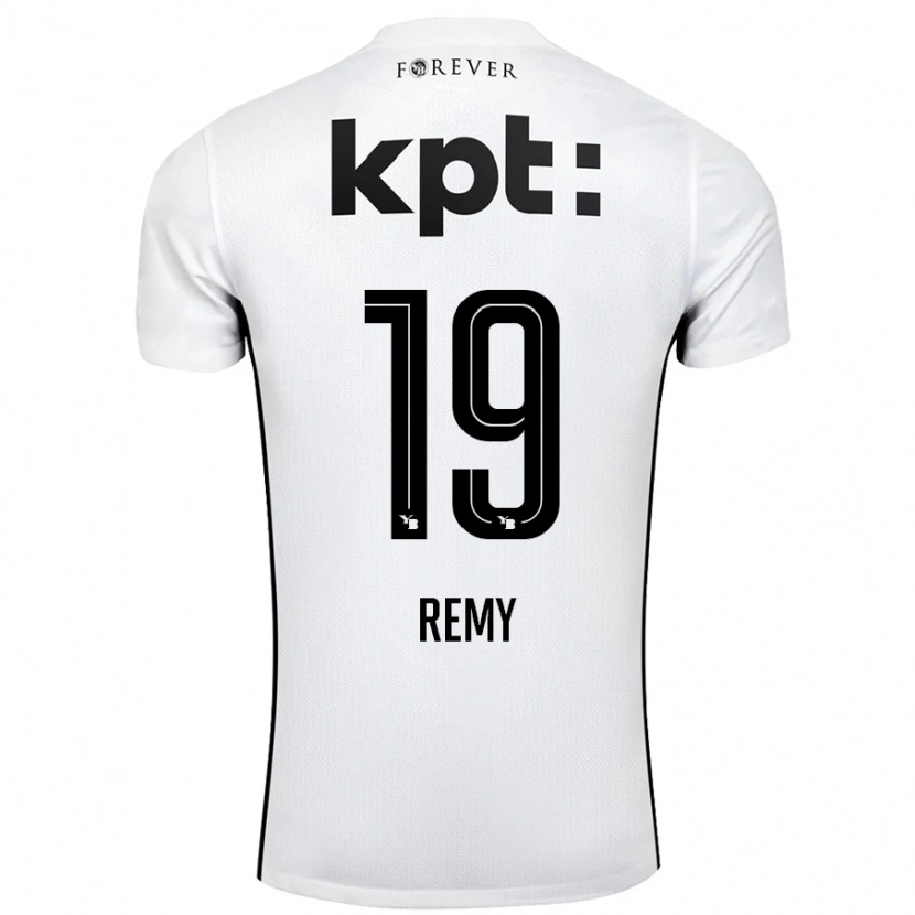 Danxen Niño Camiseta Audrey Remy #19 Blanco Negro 2ª Equipación 2024/25 La Camisa