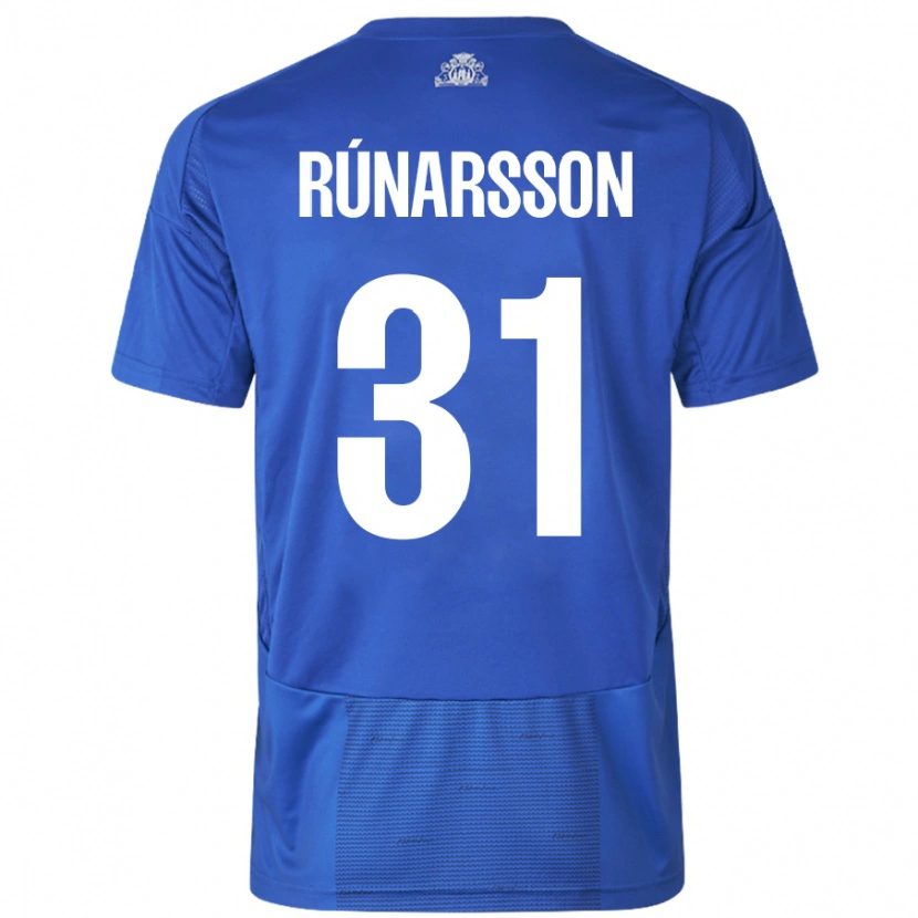 Danxen Niño Camiseta Rúnar Alex Rúnarsson #31 Blanco Azul 2ª Equipación 2024/25 La Camisa