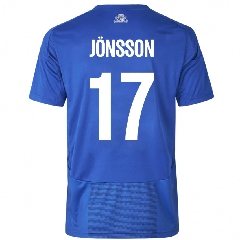 Danxen Niño Camiseta Neo Jönsson #17 Blanco Azul 2ª Equipación 2024/25 La Camisa