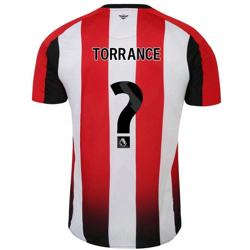 Danxen Hombre Camiseta Bruno Torrance #0 Rojo Blanco 1ª Equipación 2024/25 La Camisa