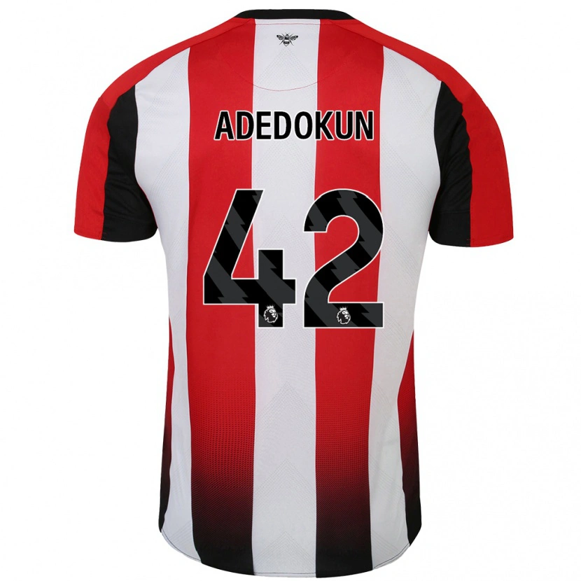 Danxen Hombre Camiseta Val Adedokun #42 Rojo Blanco 1ª Equipación 2024/25 La Camisa