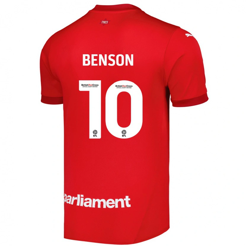 Danxen Hombre Camiseta Josh Benson #10 Rojo 1ª Equipación 2024/25 La Camisa