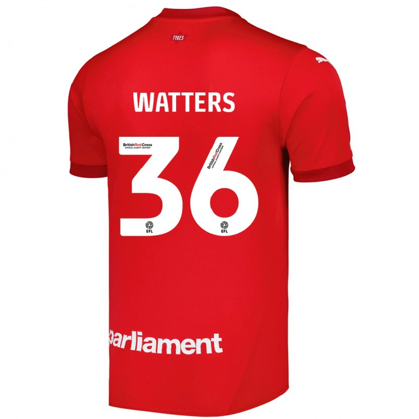 Danxen Hombre Camiseta Max Watters #36 Rojo 1ª Equipación 2024/25 La Camisa