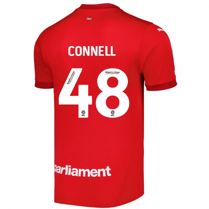 Danxen Hombre Camiseta Luca Connell #48 Rojo 1ª Equipación 2024/25 La Camisa