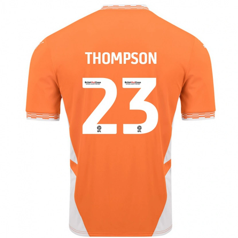 Danxen Hombre Camiseta Dominic Thompson #23 Naranja Blanco 1ª Equipación 2024/25 La Camisa