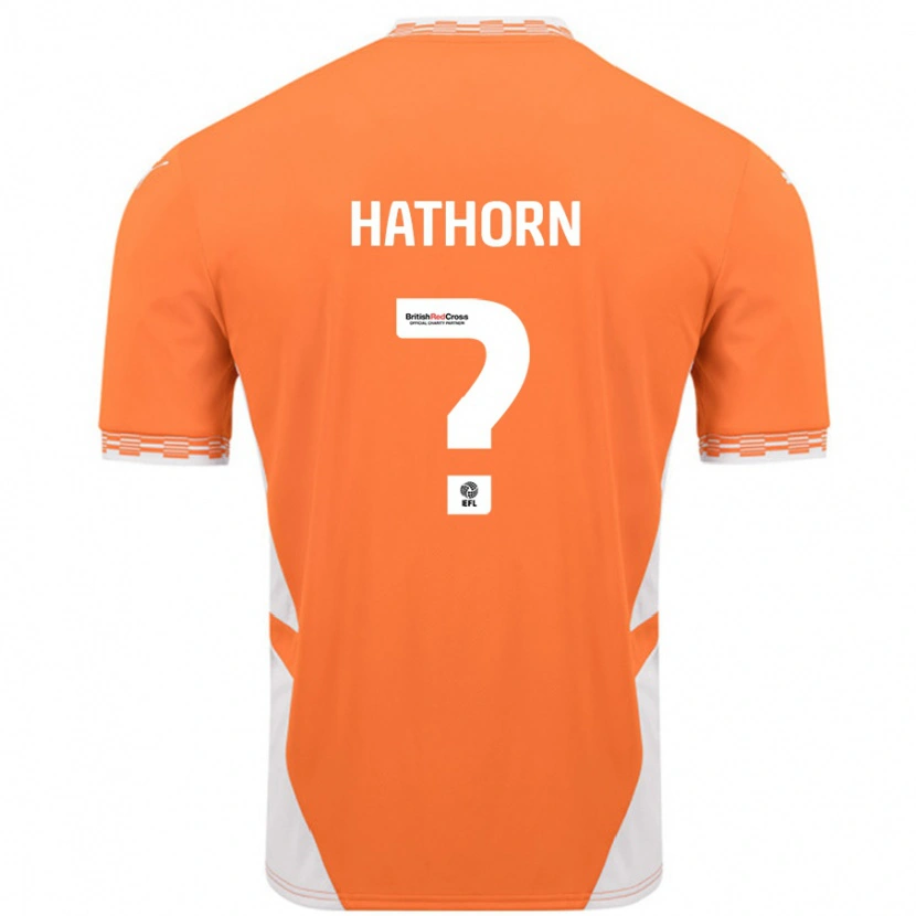 Danxen Hombre Camiseta Erin Hathorn #0 Naranja Blanco 1ª Equipación 2024/25 La Camisa