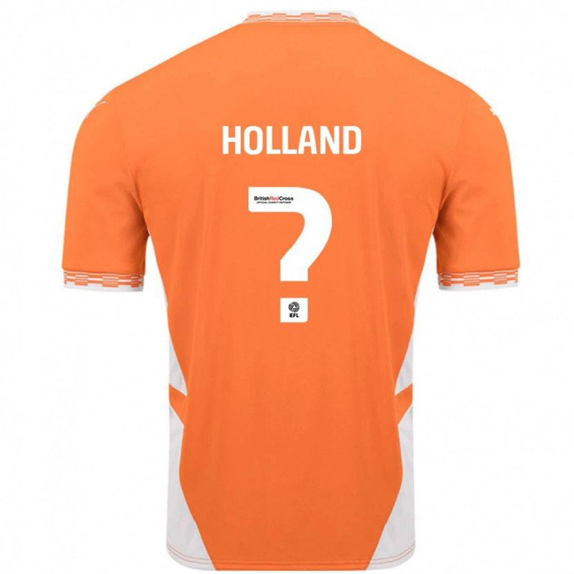 Danxen Hombre Camiseta Bella Holland #0 Naranja Blanco 1ª Equipación 2024/25 La Camisa