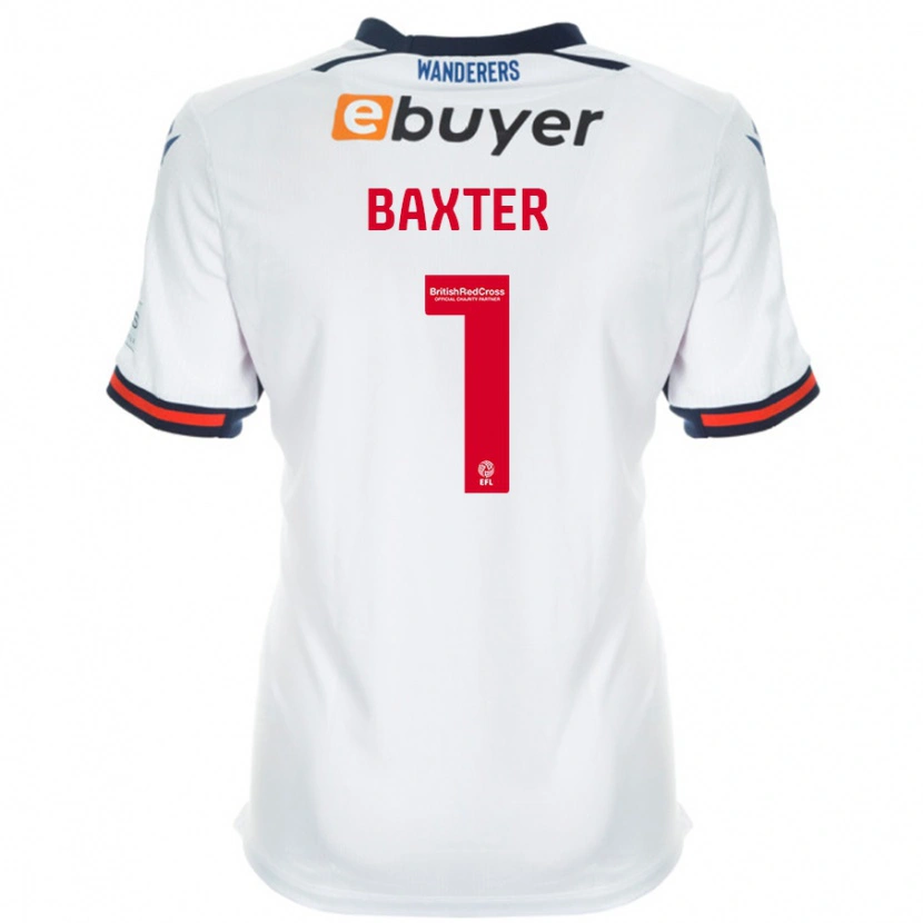 Danxen Hombre Camiseta Nathan Baxter #1 Blanco 1ª Equipación 2024/25 La Camisa