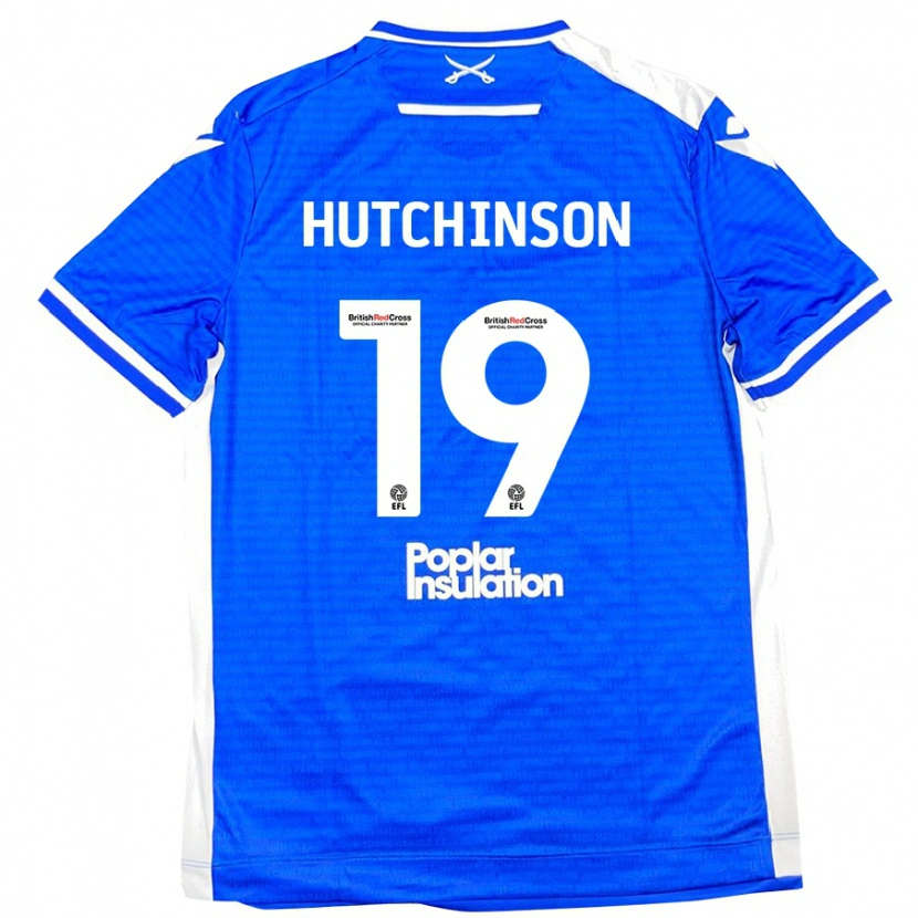 Danxen Hombre Camiseta Isaac Hutchinson #19 Azul Blanco 1ª Equipación 2024/25 La Camisa