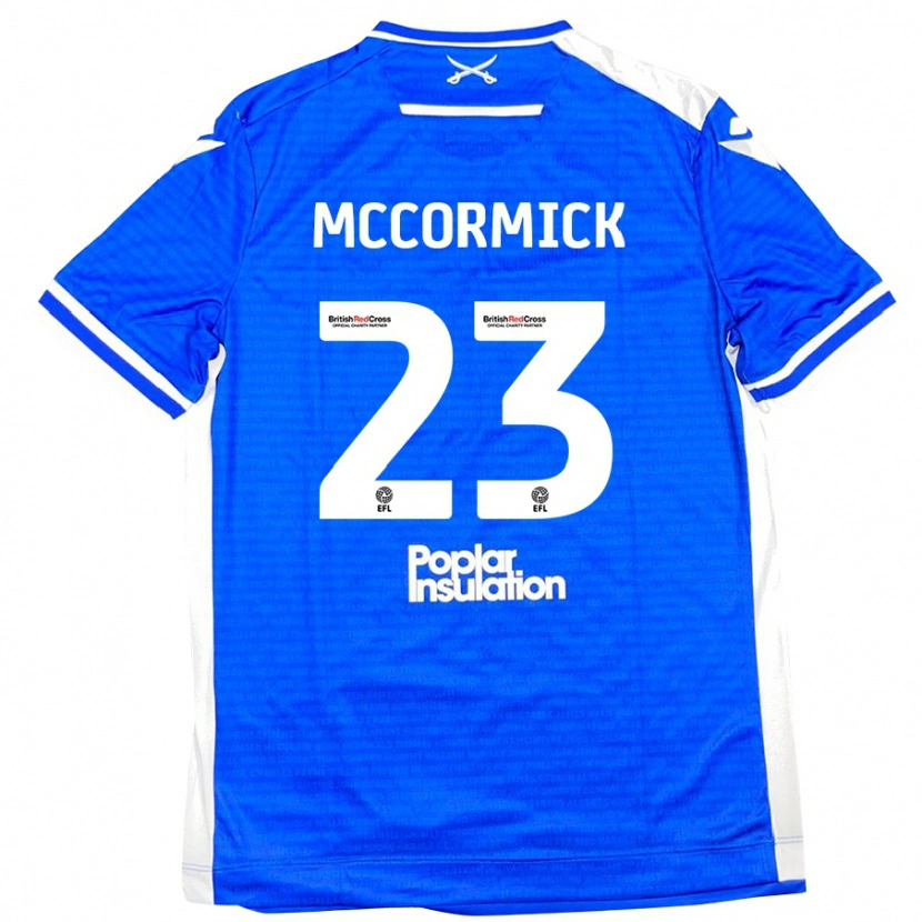 Danxen Hombre Camiseta Luke Mccormick #23 Azul Blanco 1ª Equipación 2024/25 La Camisa