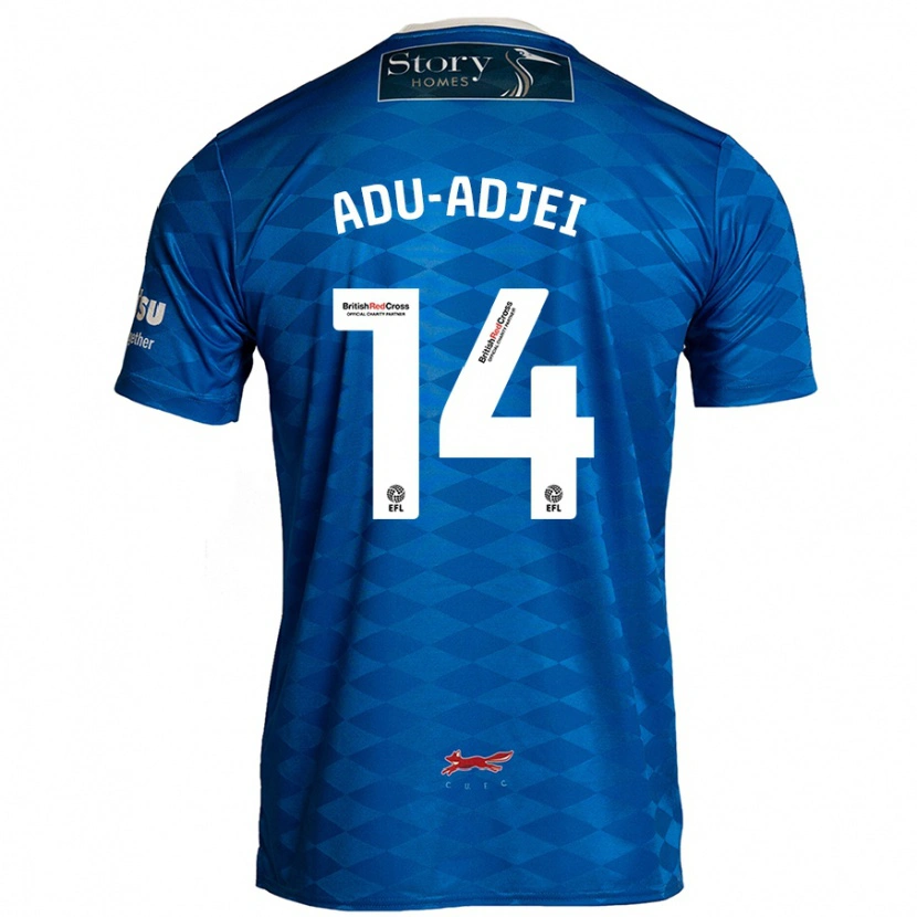 Danxen Hombre Camiseta Daniel Adu-Adjei #14 Azul 1ª Equipación 2024/25 La Camisa