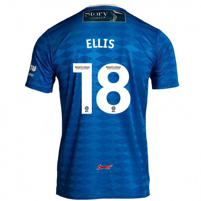 Danxen Hombre Camiseta Jack Ellis #18 Azul 1ª Equipación 2024/25 La Camisa