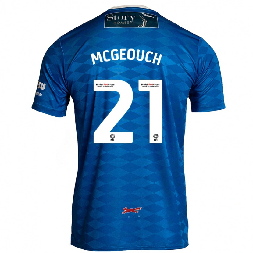 Danxen Hombre Camiseta Dylan Mcgeouch #21 Azul 1ª Equipación 2024/25 La Camisa