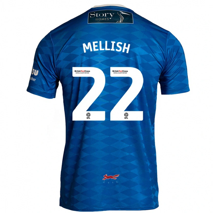 Danxen Hombre Camiseta Jon Mellish #22 Azul 1ª Equipación 2024/25 La Camisa