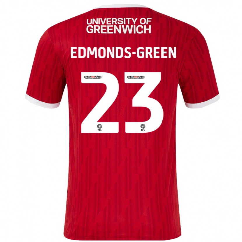 Danxen Hombre Camiseta Rarmani Edmonds-Green #23 Rojo Blanco 1ª Equipación 2024/25 La Camisa