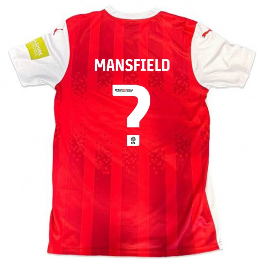 Danxen Hombre Camiseta Ronan Mansfield #0 Rojo Blanco 1ª Equipación 2024/25 La Camisa