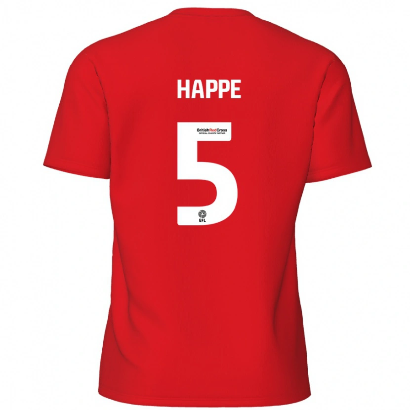 Danxen Hombre Camiseta Dan Happe #5 Rojo 1ª Equipación 2024/25 La Camisa