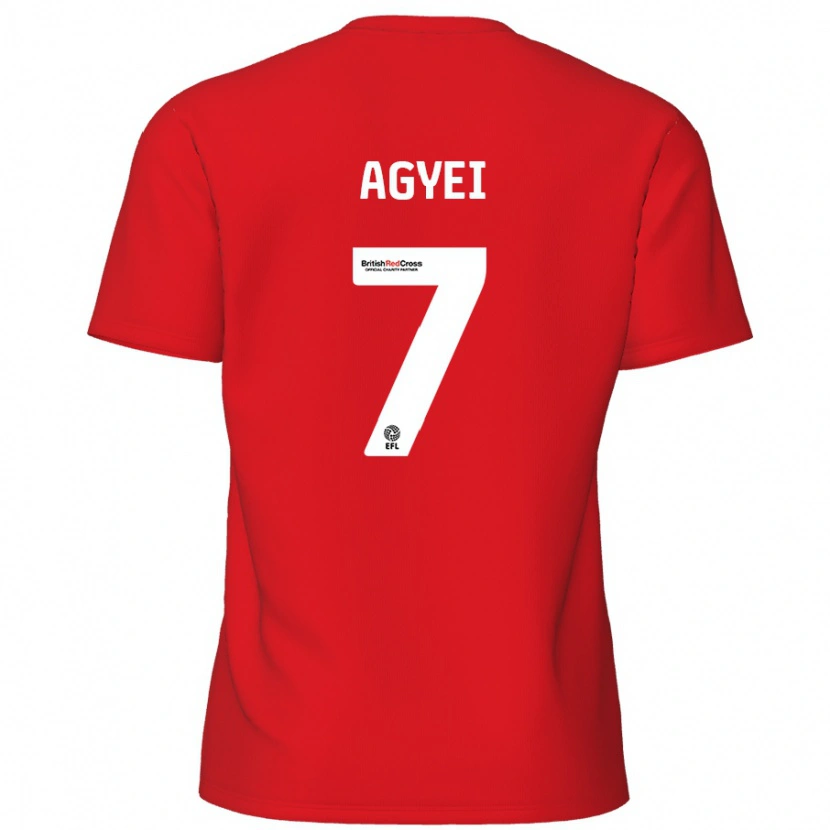 Danxen Hombre Camiseta Dan Agyei #7 Rojo 1ª Equipación 2024/25 La Camisa