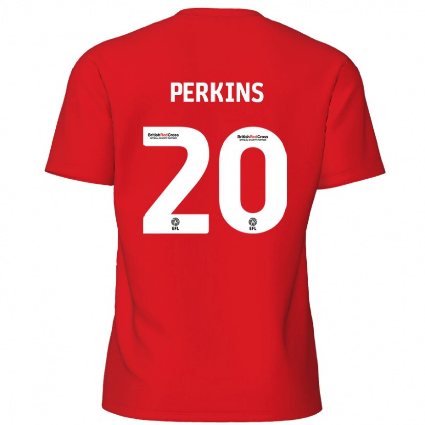 Danxen Hombre Camiseta Sonny Perkins #20 Rojo 1ª Equipación 2024/25 La Camisa