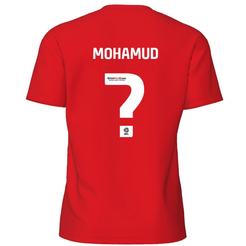 Danxen Hombre Camiseta Abdi Mohamud #0 Rojo 1ª Equipación 2024/25 La Camisa