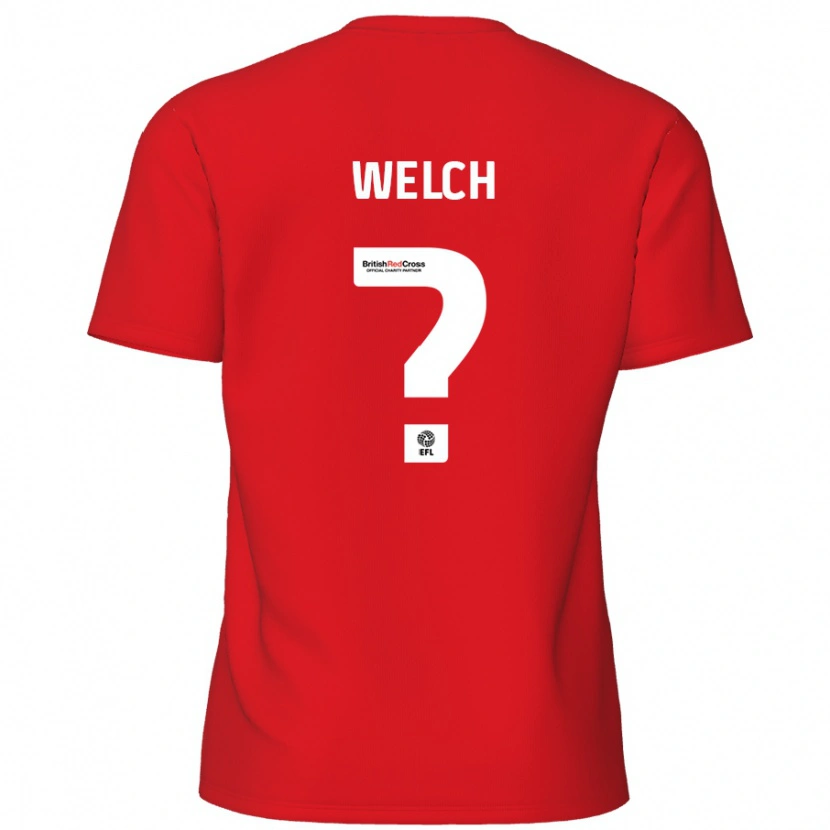 Danxen Hombre Camiseta Makai Welch #0 Rojo 1ª Equipación 2024/25 La Camisa