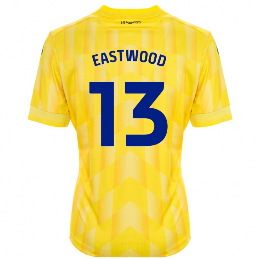 Danxen Hombre Camiseta Simon Eastwood #13 Amarillo 1ª Equipación 2024/25 La Camisa