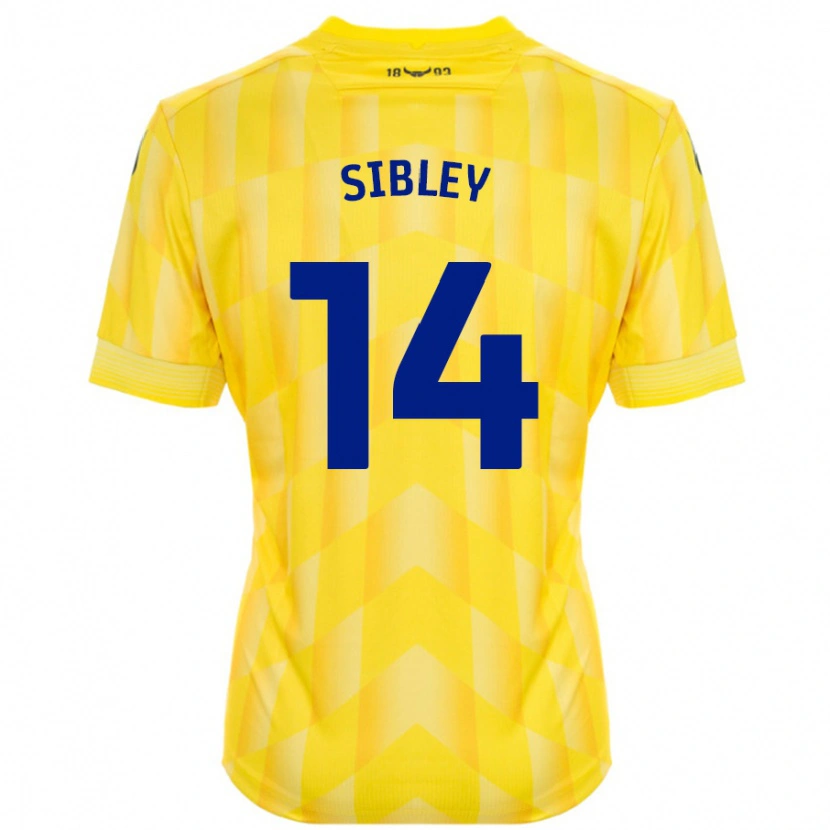 Danxen Hombre Camiseta Louie Sibley #14 Amarillo 1ª Equipación 2024/25 La Camisa