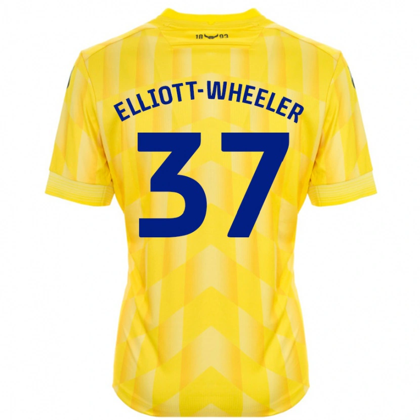 Danxen Hombre Camiseta Aidan Elliott-Wheeler #37 Amarillo 1ª Equipación 2024/25 La Camisa