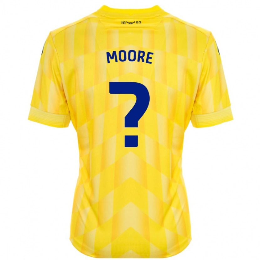 Danxen Hombre Camiseta Brogan Moore #0 Amarillo 1ª Equipación 2024/25 La Camisa