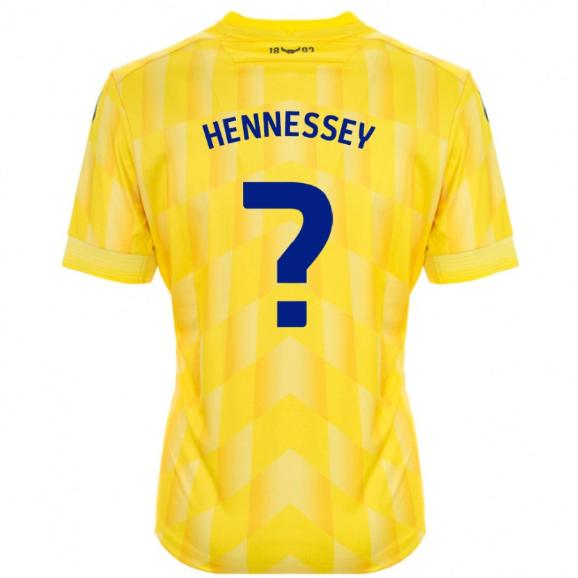 Danxen Hombre Camiseta Laura Hennessey #0 Amarillo 1ª Equipación 2024/25 La Camisa