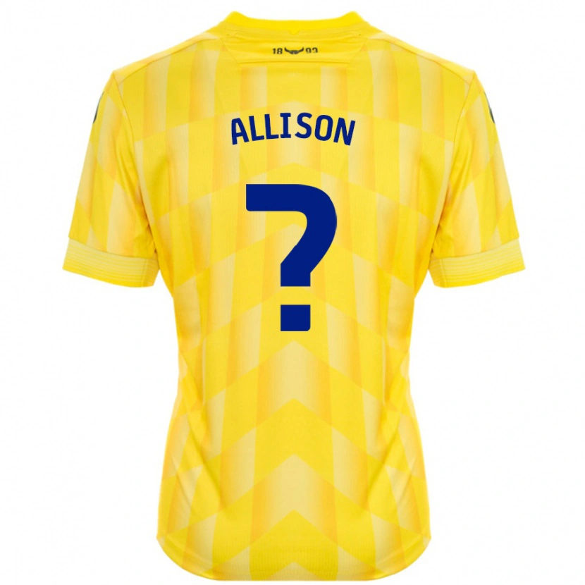 Danxen Hombre Camiseta Lauren Allison #0 Amarillo 1ª Equipación 2024/25 La Camisa