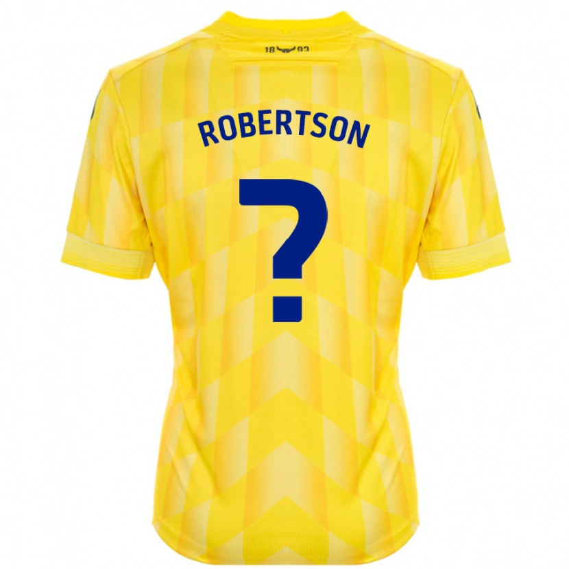 Danxen Hombre Camiseta Maddie Robertson #0 Amarillo 1ª Equipación 2024/25 La Camisa