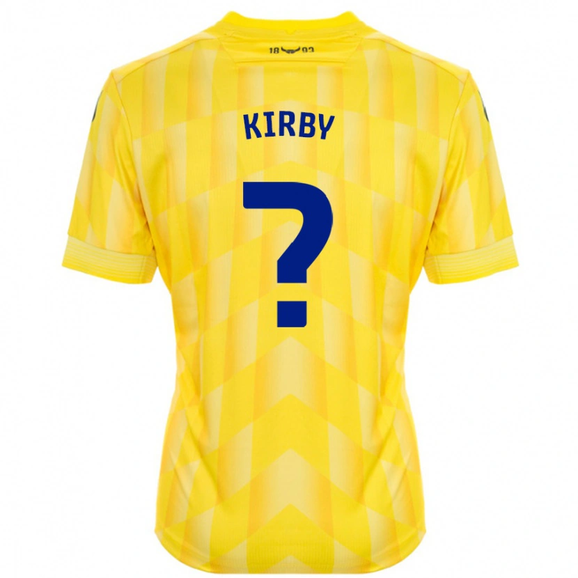 Danxen Hombre Camiseta Ellie Kirby #0 Amarillo 1ª Equipación 2024/25 La Camisa