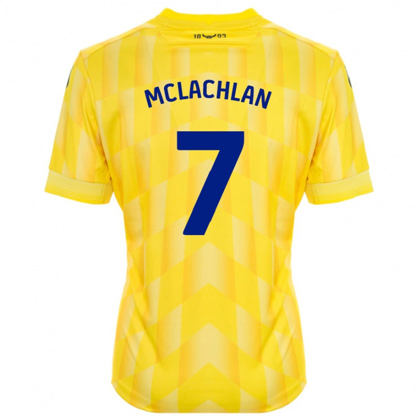 Danxen Hombre Camiseta Daisy Mclachlan #7 Amarillo 1ª Equipación 2024/25 La Camisa