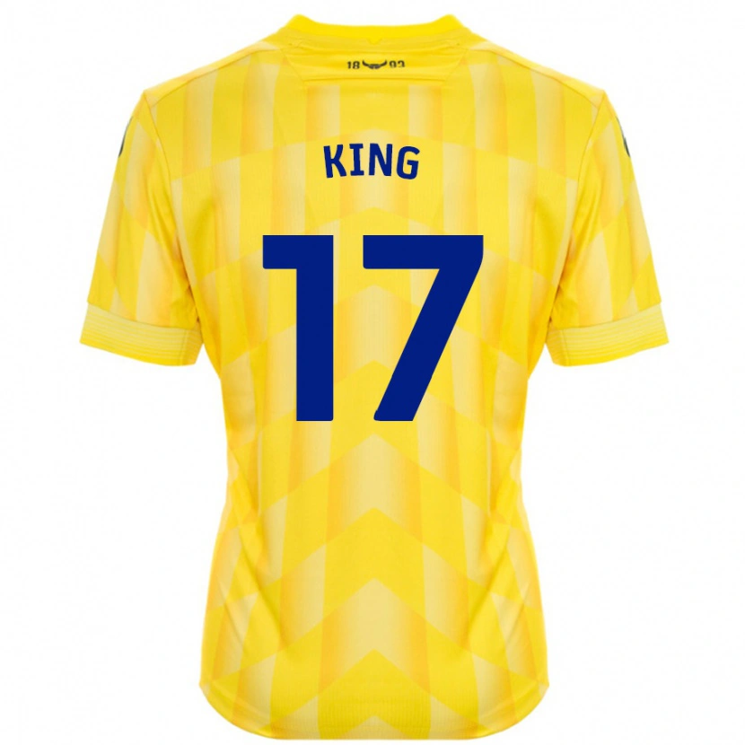 Danxen Hombre Camiseta Sarah King #17 Amarillo 1ª Equipación 2024/25 La Camisa