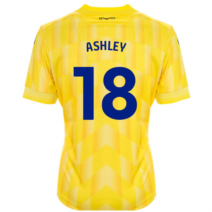 Danxen Hombre Camiseta Alex Ashley #18 Amarillo 1ª Equipación 2024/25 La Camisa