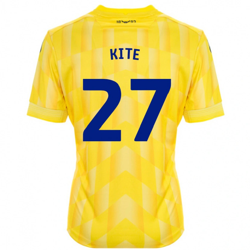 Danxen Hombre Camiseta Rose Kite #27 Amarillo 1ª Equipación 2024/25 La Camisa